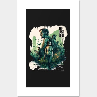 The Last of Us Pedro Pascal Joel, Ellie inspired design Posters and Art